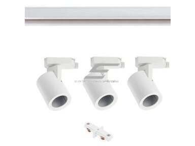 Šviestuvai ant bėgelio | komplektas | GU10 | 3x20W | 230V | 1m | IP20 | baltas | TRAX | GTV Lighting | XLD-Z3OP20SZ1-10 | 5902801241772 Šviestuvai ant bėgelio | komplektas | GU10 | 3x20W | 230V | 1m | IP20 | baltas | TRAX | GTV Lighting | XLD-Z3OP20SZ1-10 | 5902801241772
