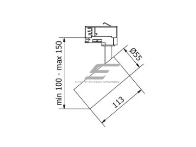 Šviestuvas ant bėgelio | nukreipiamo spindulio | GU10 | 20W | 230V | Ø55x113mm | IP20 | juodas | LIMA | GTV Lighting | XLD-LMAGU10OC-NB | 5902801322419 Šviestuvas ant bėgelio | nukreipiamo spindulio | GU10 | 20W | 230V | Ø55x113mm | IP20 | juodas | LIMA | GTV Lighting | XLD-LMAGU10OC-NB | 5902801322419