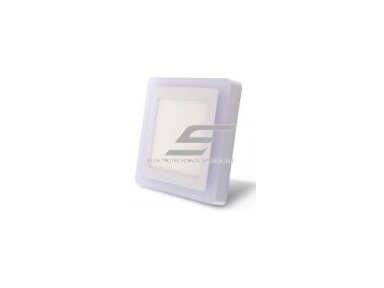 LED šviestuvas | 12W 4000-4500K+4W 2500-3000K | 230V |55-70lm/W | 190x190x28mm | virštinkinis | IP20 | Rektus-Plus LED šviestuvas | 12W 4000-4500K+4W 2500-3000K | 230V |55-70lm/W | 190x190x28mm | virštinkinis | IP20 | Rektus-Plus