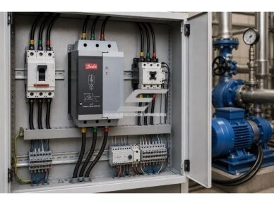 Švelnaus | minkšto paleidimo įrenginys | soft starteris | 3F | 85A | 45kW | 200-440V | Danfoss | MCD 202-045-T4-CV3 | 5702427098558 2
