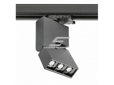 LED šviestuvas ant bėgelio | nukreipiamo spindulio | 8W | 230V | 4000K | 720lm | 174x84x34mm | IP20 | juodas | SIERRA | GTV Lighting | XLD-SRA08WC-NB | 5902801357558