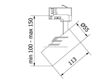 Šviestuvas ant bėgelio | nukreipiamo spindulio | GU10 | 20W | 230V | 55x55x113mm | IP20 | baltas | LIMA | GTV Lighting | XLD-LMAGU10KB-NB | 5902801322501 1 Šviestuvas ant bėgelio | nukreipiamo spindulio | GU10 | 20W | 230V | 55x55x113mm | IP20 | baltas | LIMA | GTV Lighting | XLD-LMAGU10KB-NB | 5902801322501 1