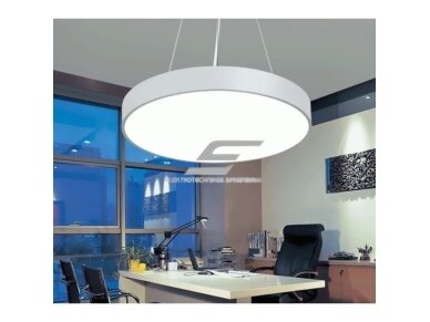 Pakabinamas LED šviestuvas | 60W | 230V | 3000K | 90lm/W | Ø600x90mm | biuro administracinis | IP20 | baltas | CIRCLE 1