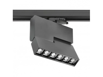 LED šviestuvas ant bėgelio | nukreipiamo spindulio | 18W | 230V | 4000K | 1620lm | 177x163x34mm | IP20 | juodas | SIERRA | GTV Lighting | XLD-SRA18WC-NB | 5902801357619