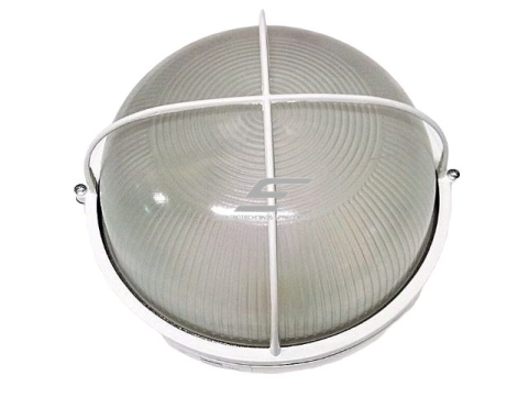 Hermetinis šviestuvas | pirčiai | saunai | su grotelėmis | E27 | 1x100W | 230V | Ø192x80mm | +100°C | apvalus | virštinkinis | IP54 | baltas | IEK | 1108 | LNPP0-1108-1-100-K01 | 4606056101355