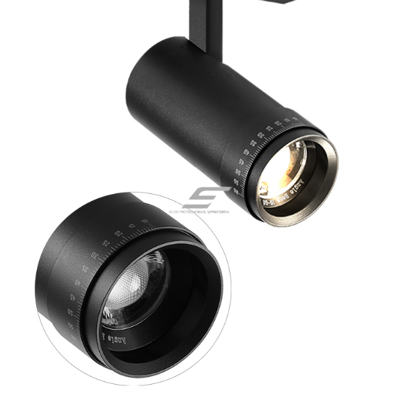 Направленный LED светильник для трековой системы | магнитный | 20W | 3000K | 739 лм | CRI90 | черный | регулируемый 10–60° | Ultra Slim | диммируемый 1 Направленный LED светильник для трековой системы | магнитный | 20W | 3000K | 739 лм | CRI90 | черный | регулируемый 10–60° | Ultra Slim | диммируемый 1