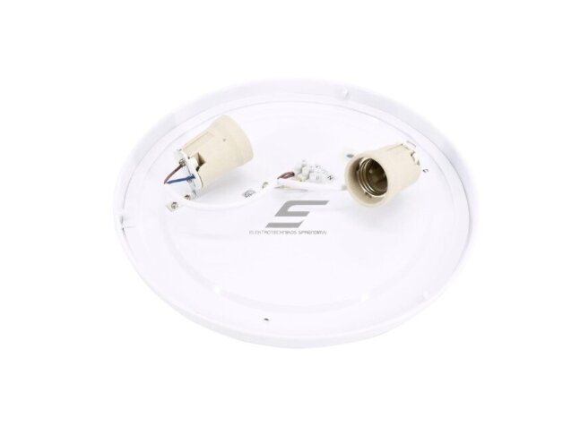 Hermetinis šviestuvas | E27 | 2x10W | 230V | Ø285x91mm | apvalus | virštinkinis | IP44 | baltas | Bemko | C37-PLA-285-2E27 | 5900280975454 2
