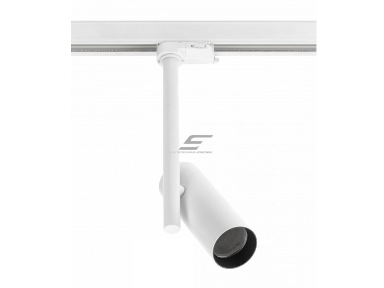 Šviestuvas ant bėgelio | nukreipiamo spindulio | GU10 | 20W | 230V | Ø55x160mm | IP20 | baltas | GROSSO | GTV Lighting | XLD-GRSGU10OB-NB | 5902801356469
