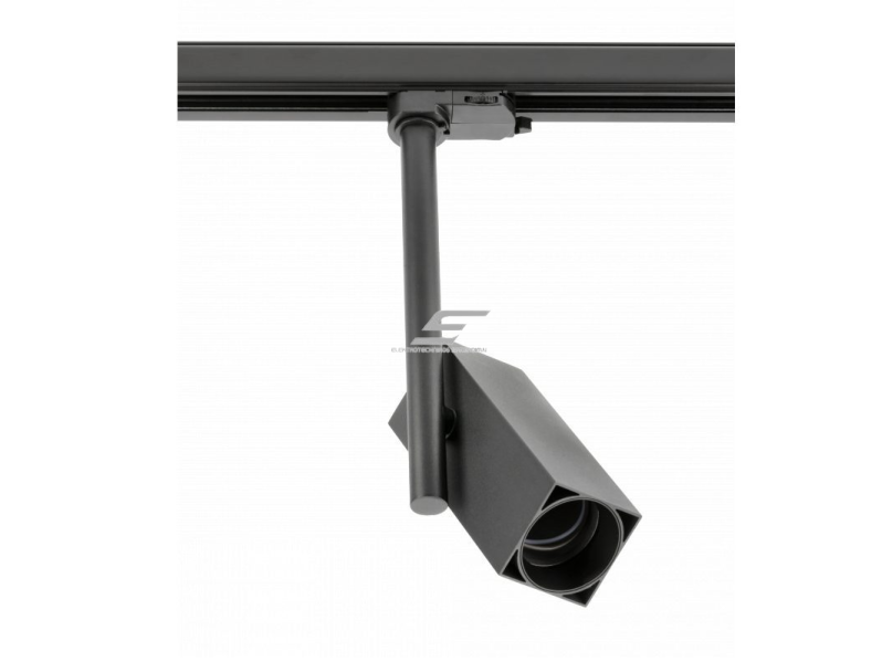 Šviestuvas ant bėgelio | nukreipiamo spindulio | GU10 | 20W | 230V | 55x55x160mm | IP20 | juodas | GROSSO | GTV Lighting | XLD-GRSGU10KC-NB | 5902801356483