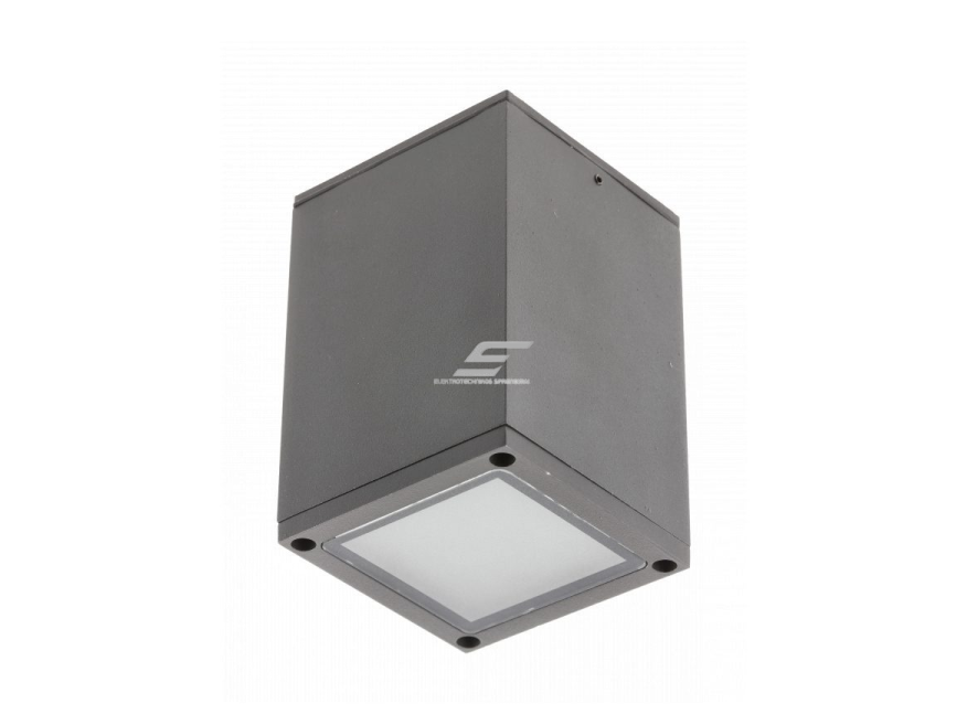 Lubinis lauko šviestuvas | 35W | IP54 | kvadratinis | grafito spalvos | virštinikinis | GTV Lighting | LENTO | OS-LEN100KWG-30 Lubinis lauko šviestuvas | 35W | IP54 | kvadratinis | grafito spalvos | virštinikinis | GTV Lighting | LENTO | OS-LEN100KWG-30