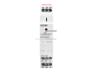 Tarpinė relė | signalų stiprinimui ir apkrovų valdymui | 2 x SPDT | 8A | AC / DC 48V | GR8-208
