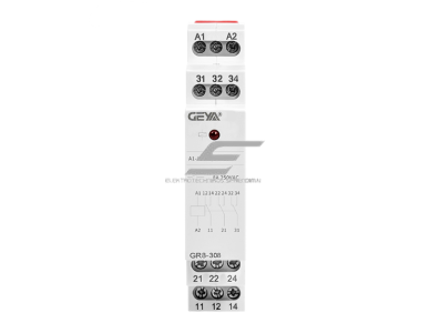 Tarpinė relė | signalų stiprinimui ir apkrovų valdymui | 3 SPDT | 8A | AC / DC 12–230V | GR8-316 Tarpinė relė | signalų stiprinimui ir apkrovų valdymui | 3 SPDT | 8A | AC / DC 12–230V | GR8-316