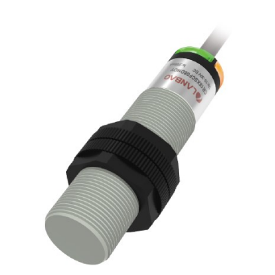 Kapacitīvais tuvuma sensors | 8mm | M18 | 10-30VDC | NO | PNP | iebūvējams | 2m kabelis | PBT | IP68