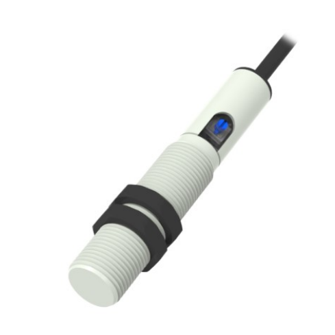 Czujnik zbliżeniowy pojemnościowy | 4mm | M12 | 10-30VDC | NC | NPN | montaż wpuszczany | kabel 2m | PBT | IP68