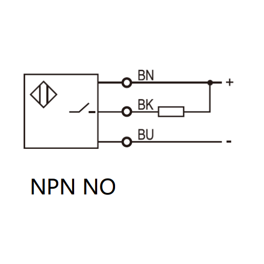 Kapacitīvais tuvuma sensors | 8mm | M18 | 10-30VDC | NO | NPN | iebūvējams | 2m kabelis | PBT | IP68 2 Kapacitīvais tuvuma sensors | 8mm | M18 | 10-30VDC | NO | NPN | iebūvējams | 2m kabelis | PBT | IP68 2