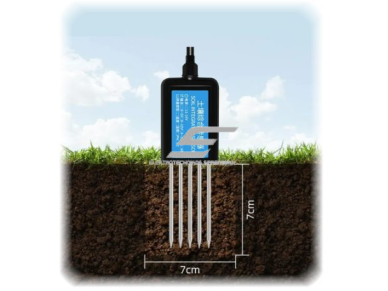 Dirvožemio jutiklis 4in1 | temperatūra, drėgmė, EC, pH | RS485 Modbus RTU | 5–24 V DC | impulsų analizatoriui D105 | smart-MAIC | 4in1 1