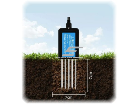 Dirvožemio jutiklis 4in1 | temperatūra, drėgmė, EC, pH | RS485 Modbus RTU | 5–24 V DC | impulsų analizatoriui D105 | smart-MAIC | 4in1 1