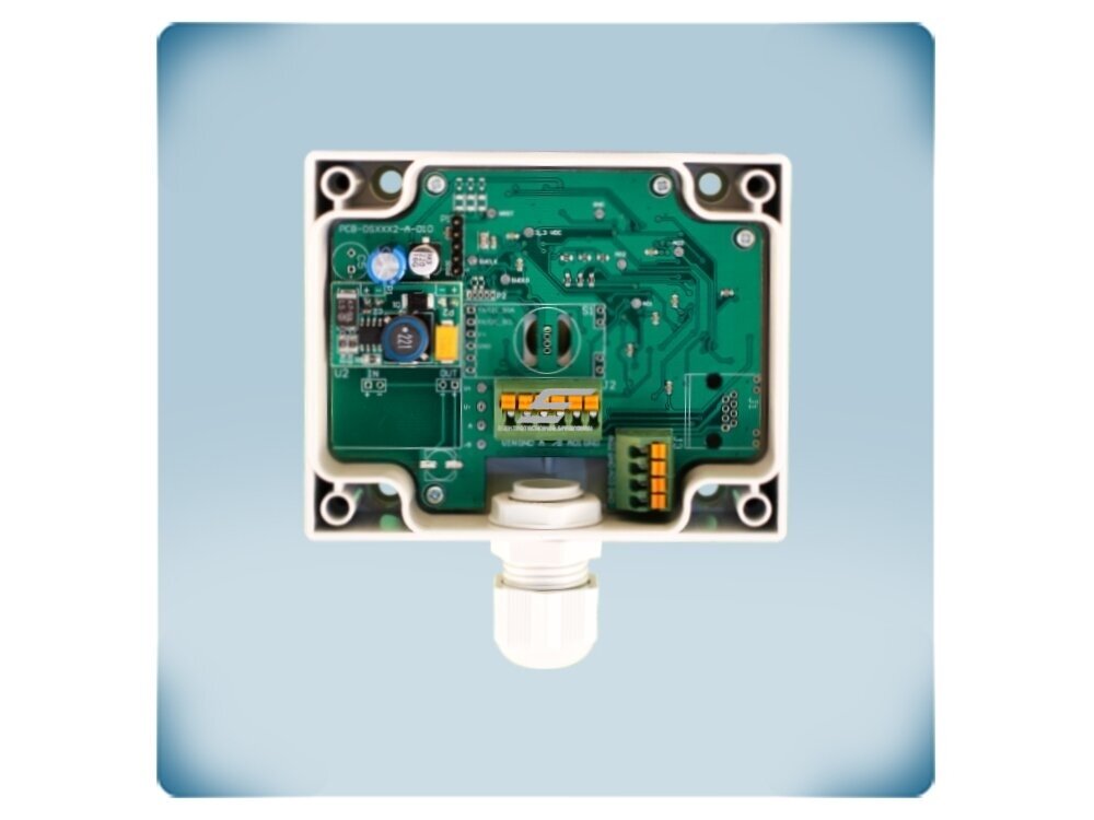 Temperatūros ir drėgmės kanalinis keitiklis | -30…70°C | 0-100%rH | 3×0-10VDC/0-20mA/PWM | Modbus RTU | 18-34VDC | IP54 | Sentera Controls | DSTHF-3 5 Temperatūros ir drėgmės kanalinis keitiklis | -30…70°C | 0-100%rH | 3×0-10VDC/0-20mA/PWM | Modbus RTU | 18-34VDC | IP54 | Sentera Controls | DSTHF-3 5