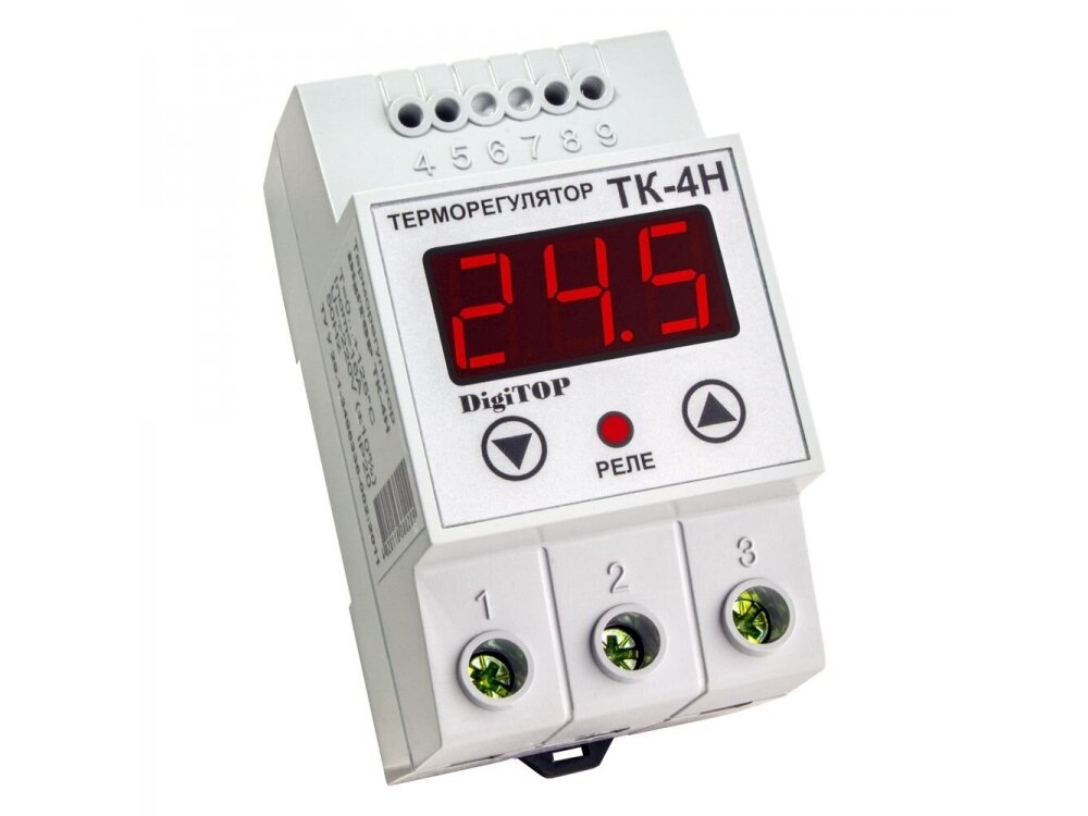 Modulinis | skaitmeninis termostatas | temperatūros reguliatorius | 16A | 230V | -55...+125°C | DIN | DigiTOP | TK-4N