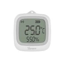 Temperature and humidity thermometer with sensor | 2.5-inch LCD display | IP65 | ZigBee Sonoff SNZB-02WD 1