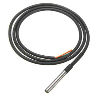 Temperatuuriandur | −55…+125 °C | 1 m kaabel | 1-Wire | impulssanalüsaatorile D105 | smart-MAIC | DS18b20 Temperatuuriandur | −55…+125 °C | 1 m kaabel | 1-Wire | impulssanalüsaatorile D105 | smart-MAIC | DS18b20