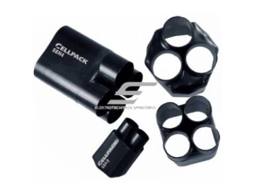 Termiškai susitraukianti pirštinė | 4x1,5-10mm² | juoda | Cellpack | SEH4/28-9