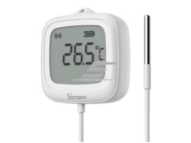 Išmanus | belaidis temperatūros ir drėgmės jutiklis | -40-+115°C | 0-100%RH | su 1,5m kabeliu | baltas | IP65 | ZigBee | SONOFF | SNZB-02LD | 6920075743104 Išmanus | belaidis temperatūros ir drėgmės jutiklis | -40-+115°C | 0-100%RH | su 1,5m kabeliu | baltas | IP65 | ZigBee | SONOFF | SNZB-02LD | 6920075743104