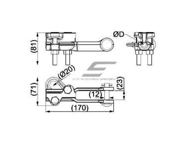 Tempiamasis gnybtas | AAAC(16)25-95 | Ø(4,8)5,7-11,3mm Tempiamasis gnybtas | AAAC(16)25-95 | Ø(4,8)5,7-11,3mm