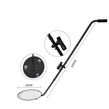 Teleskoopiline kontrollpeegel LED valgustiga | peegel Ø300mm | 90-120cm Teleskoopiline kontrollpeegel LED valgustiga | peegel Ø300mm | 90-120cm