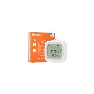 Temperatūras un mitruma termometrs ar sensoru | 2,5 collu LCD ekrāns | IP65 | ZigBee Sonoff SNZB-02WD