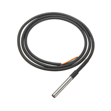 Temperatuuriandur | −55…+125 °C | 1 m kaabel | 1-Wire | impulssanalüsaatorile D105 | smart-MAIC | DS18b20 Temperatuuriandur | −55…+125 °C | 1 m kaabel | 1-Wire | impulssanalüsaatorile D105 | smart-MAIC | DS18b20