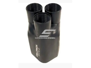 Termiškai susitraukianti pirštinė | 3x120-300mm² | juoda | Cellpack | SEH3/75-28