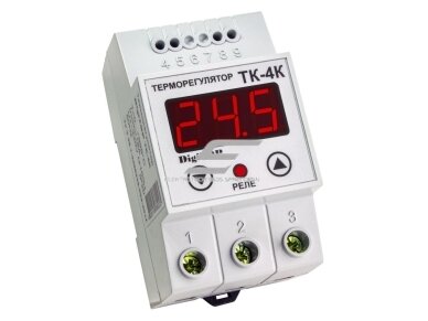 Modulinis | skaitmeninis termostatas | temperatūros reguliatorius | 16A | 230V | 0...+999°C | DIN | DigiTOP | TK-4K Modulinis | skaitmeninis termostatas | temperatūros reguliatorius | 16A | 230V | 0...+999°C | DIN | DigiTOP | TK-4K