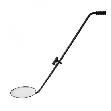 Teleskopowe lusterko inspekcyjne z oświetleniem LED | lustro Ø300mm | 90-120cm