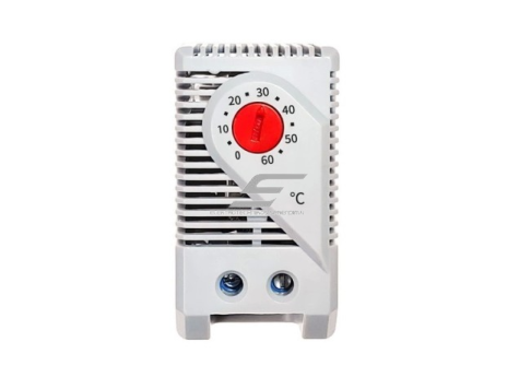 Mini termostatas | temperatūros reguliatorius | NC | 0–60°C | 230 V AC | 10 A | bimetalinis | DIN | automatinis šildymo valdymas | IP20 Mini termostatas | temperatūros reguliatorius | NC | 0–60°C | 230 V AC | 10 A | bimetalinis | DIN | automatinis šildymo valdymas | IP20