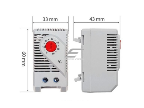 Mini termostatas | temperatūros reguliatorius | NC | 0–60°C | 230 V AC | 10 A | bimetalinis | DIN | automatinis šildymo valdymas | IP20 1 Mini termostatas | temperatūros reguliatorius | NC | 0–60°C | 230 V AC | 10 A | bimetalinis | DIN | automatinis šildymo valdymas | IP20 1