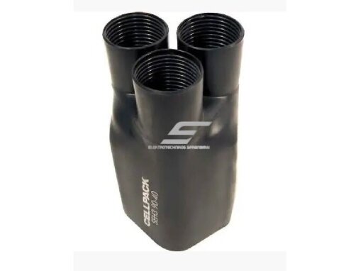 Termiškai susitraukianti pirštinė | 3x120-300mm² | juoda | Cellpack | SEH3/75-28 1 Termiškai susitraukianti pirštinė | 3x120-300mm² | juoda | Cellpack | SEH3/75-28 1