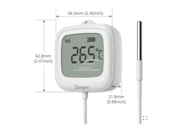 Išmanus | belaidis temperatūros ir drėgmės jutiklis | -40-+115°C | 0-100%RH | su 1,5m kabeliu | baltas | IP65 | ZigBee | SONOFF | SNZB-02LD | 6920075743104 2 Išmanus | belaidis temperatūros ir drėgmės jutiklis | -40-+115°C | 0-100%RH | su 1,5m kabeliu | baltas | IP65 | ZigBee | SONOFF | SNZB-02LD | 6920075743104 2