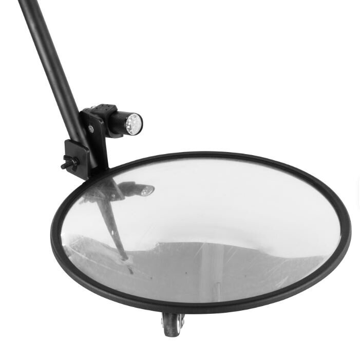 Teleskopiskais pārbaudes spogulis ar LED apgaismojumu | spogulis Ø300mm | 158cm | alumīnijs 1