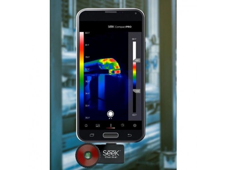 Termovizorius | prie išmaniojo telefono ar planšetės | <15Hz | USB-C | Android | SEEK Thermal | Compact PRO A 3 Termovizorius | prie išmaniojo telefono ar planšetės | <15Hz | USB-C | Android | SEEK Thermal | Compact PRO A 3