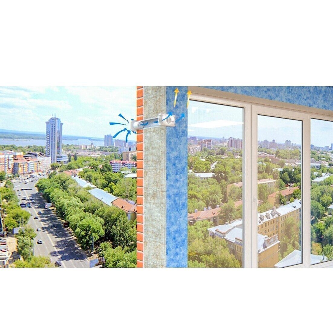 Supply air ventilation grille in wall | with filter | white 4 Supply air ventilation grille in wall | with filter | white 4