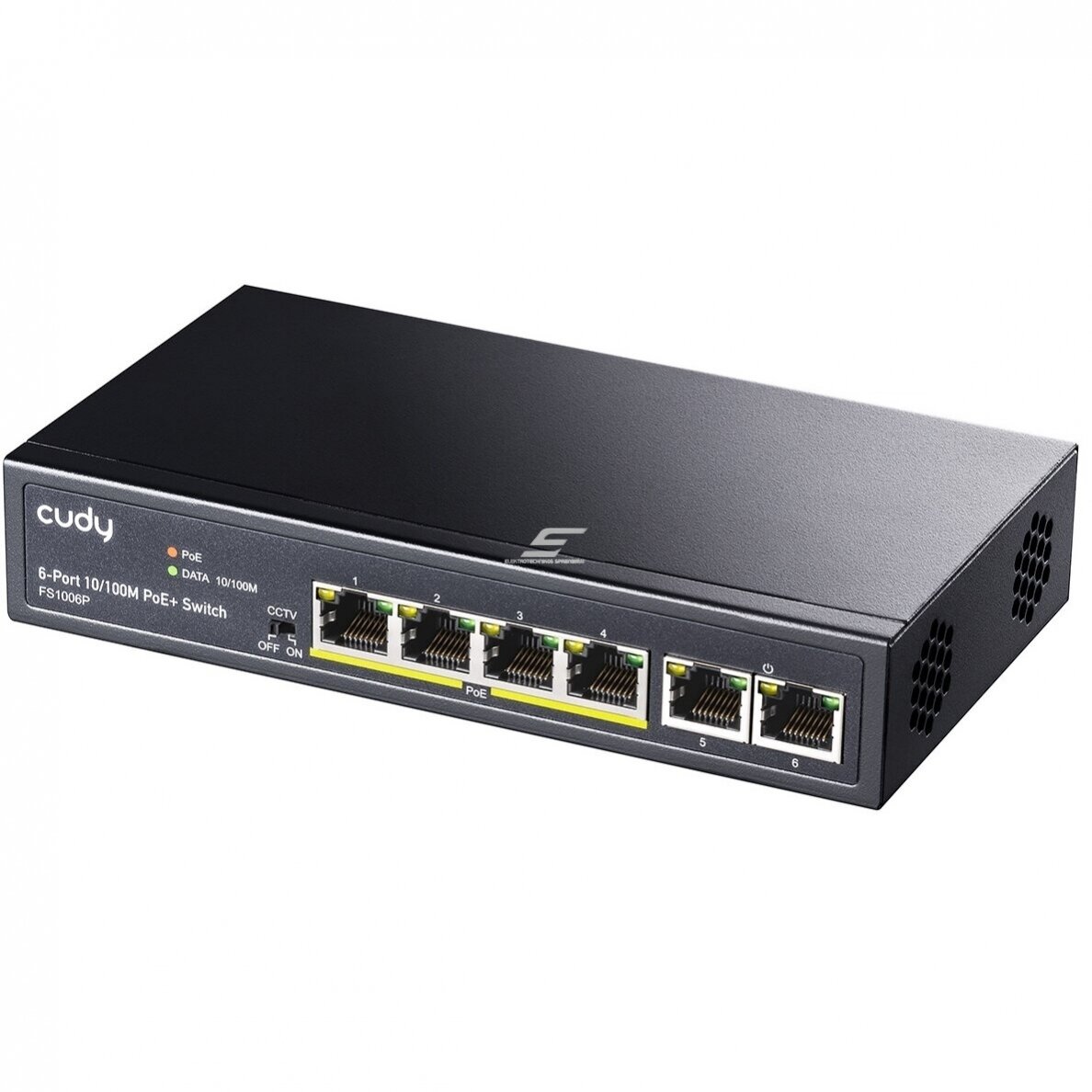 Przełącznik sieciowy 6 portów | 4xPoE | 2xuplink | 1.2Gbps | 0,9Mpps | FS1006P CUDY 1 Przełącznik sieciowy 6 portów | 4xPoE | 2xuplink | 1.2Gbps | 0,9Mpps | FS1006P CUDY 1