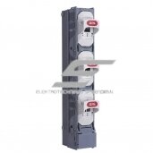 Vertical fuse switch disconnector holder blocks on the panel Vertical fuse switch disconnector holder blocks on the panel