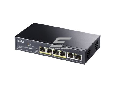 Tinklo komutatorius 6 portai | 4xPoE | 2xuplink | 1.2Gbps | 0,9Mpps | FS1006P CUDY Tinklo komutatorius 6 portai | 4xPoE | 2xuplink | 1.2Gbps | 0,9Mpps | FS1006P CUDY