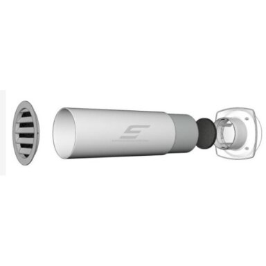 Supply air ventilation damper in wall | D100 | 0,5m | white | 10TOV Supply air ventilation damper in wall | D100 | 0,5m | white | 10TOV