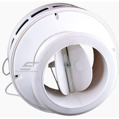 Supply air ventilation damper head | with filter | D125 | white | 12.5TG Supply air ventilation damper head | with filter | D125 | white | 12.5TG