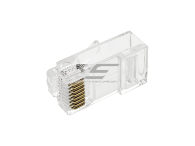 Tinklo kištukas | jungtis RJ45 (8P8C) | UTP CAT 6e kabeliui | neekranuotas | perveriamas | skaidrus | ALANTEC | WT117