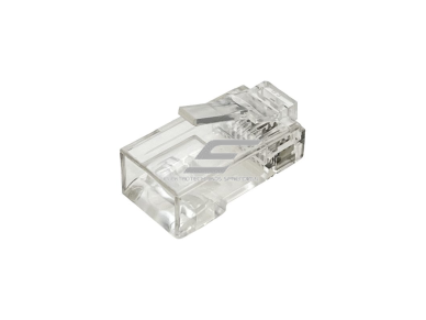 Tinklo kištukas | jungtis RJ45 (8P8C) | UTP CAT 6e kabeliui | neekranuotas | skaidrus | ALANTEC | WT106 2