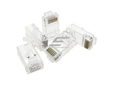 Tinklo kištukas | jungtis RJ45 (8P8C) | UTP CAT 6e kabeliui | neekranuotas | skaidrus | ALANTEC | WT106 3