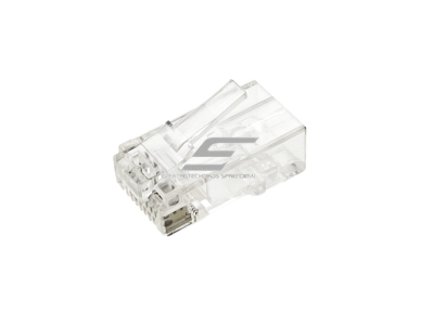Tinklo kištukas | jungtis RJ45 (8P8C) | UTP CAT 6e kabeliui | neekranuotas | skaidrus | ALANTEC | WT106 1 Tinklo kištukas | jungtis RJ45 (8P8C) | UTP CAT 6e kabeliui | neekranuotas | skaidrus | ALANTEC | WT106 1
